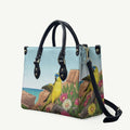 Australia Rock Parrot Leather Bag Pigface Carpobrotus Rocky Island Vibes - Aussie Hoodie