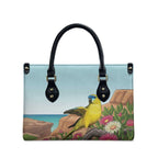 Australia Rock Parrot Leather Bag Pigface Carpobrotus Rocky Island Vibes - Aussie Hoodie