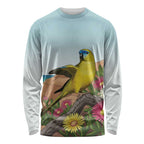 Australia Rock Parrot Long Sleeve Shirt Pigface Carpobrotus Rocky Island Vibes - Aussie Hoodie
