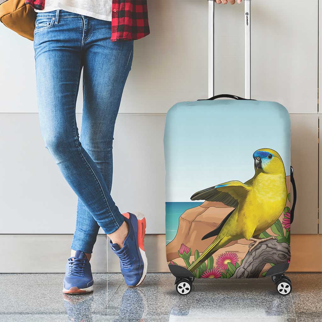 Australia Rock Parrot Luggage Cover Pigface Carpobrotus Rocky Island Vibes - Aussie Hoodie