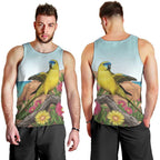 Australia Rock Parrot Men Tank Top Pigface Carpobrotus Rocky Island Vibes - Aussie Hoodie
