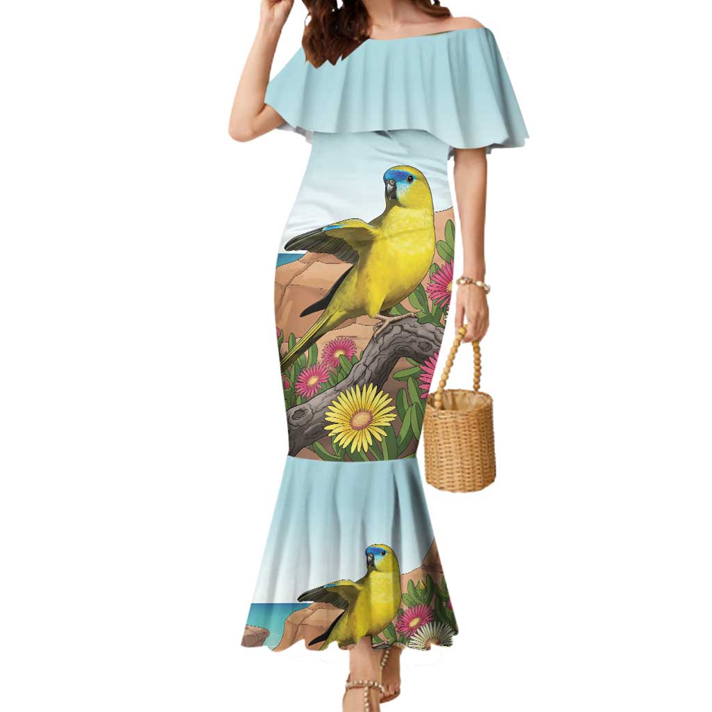 Australia Rock Parrot Mermaid Dress Pigface Carpobrotus Rocky Island Vibes - Aussie Hoodie