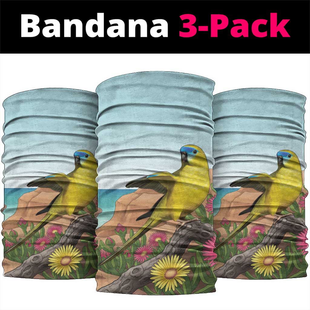 Australia Rock Parrot Neck Gaiter Pigface Carpobrotus Rocky Island Vibes - Aussie Hoodie