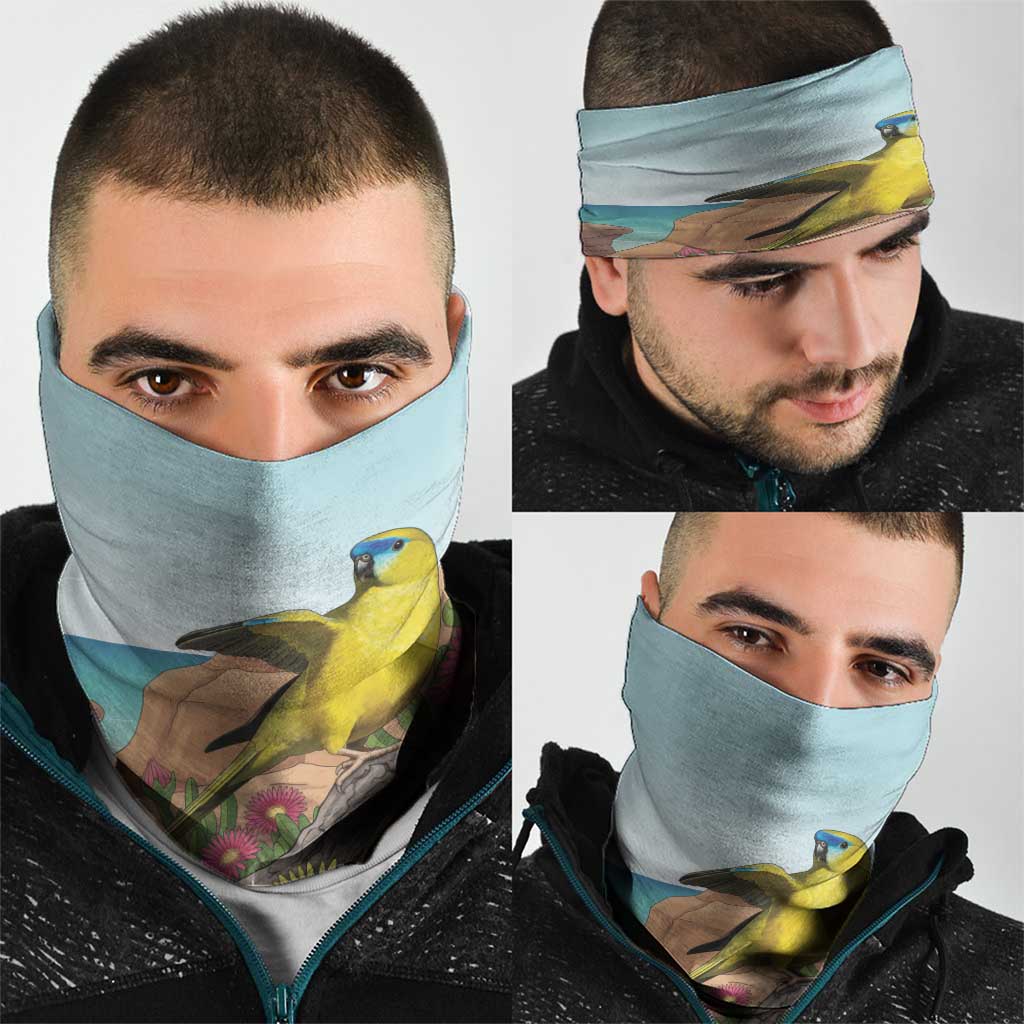 Australia Rock Parrot Neck Gaiter Pigface Carpobrotus Rocky Island Vibes - Aussie Hoodie