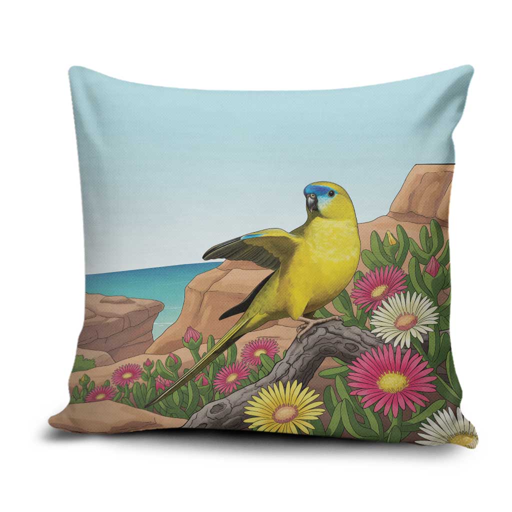 Australia Rock Parrot Pillow Cover Pigface Carpobrotus Rocky Island Vibes - Aussie Hoodie