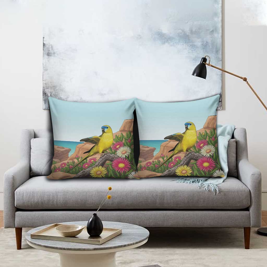 Australia Rock Parrot Pillow Cover Pigface Carpobrotus Rocky Island Vibes - Aussie Hoodie