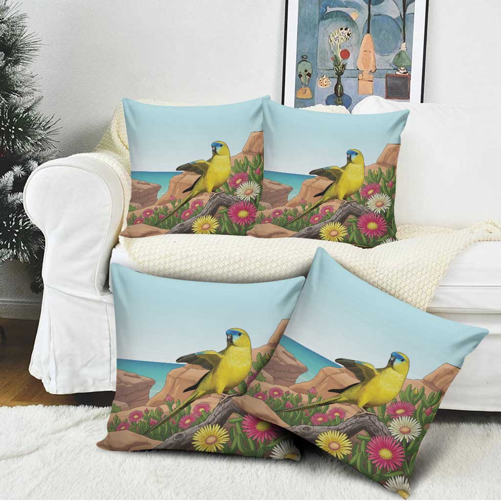 Australia Rock Parrot Pillow Cover Pigface Carpobrotus Rocky Island Vibes - Aussie Hoodie