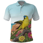 Australia Rock Parrot Polo Shirt Pigface Carpobrotus Rocky Island Vibes - Aussie Hoodie