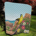 Australia Rock Parrot Quilt Pigface Carpobrotus Rocky Island Vibes - Aussie Hoodie