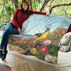 Australia Rock Parrot Quilt Pigface Carpobrotus Rocky Island Vibes - Aussie Hoodie
