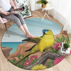 Australia Rock Parrot Round Carpet Pigface Carpobrotus Rocky Island Vibes - Aussie Hoodie