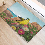 Australia Rock Parrot Rubber Doormat Pigface Carpobrotus Rocky Island Vibes - Aussie Hoodie