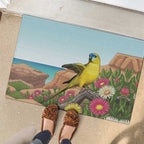 Australia Rock Parrot Rubber Doormat Pigface Carpobrotus Rocky Island Vibes - Aussie Hoodie