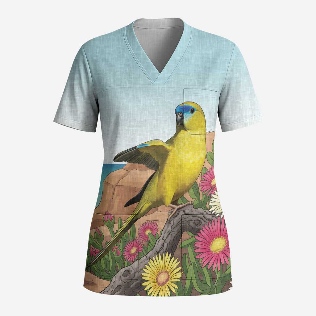Australia Rock Parrot Scrub Top Pigface Carpobrotus Rocky Island Vibes - Aussie Hoodie
