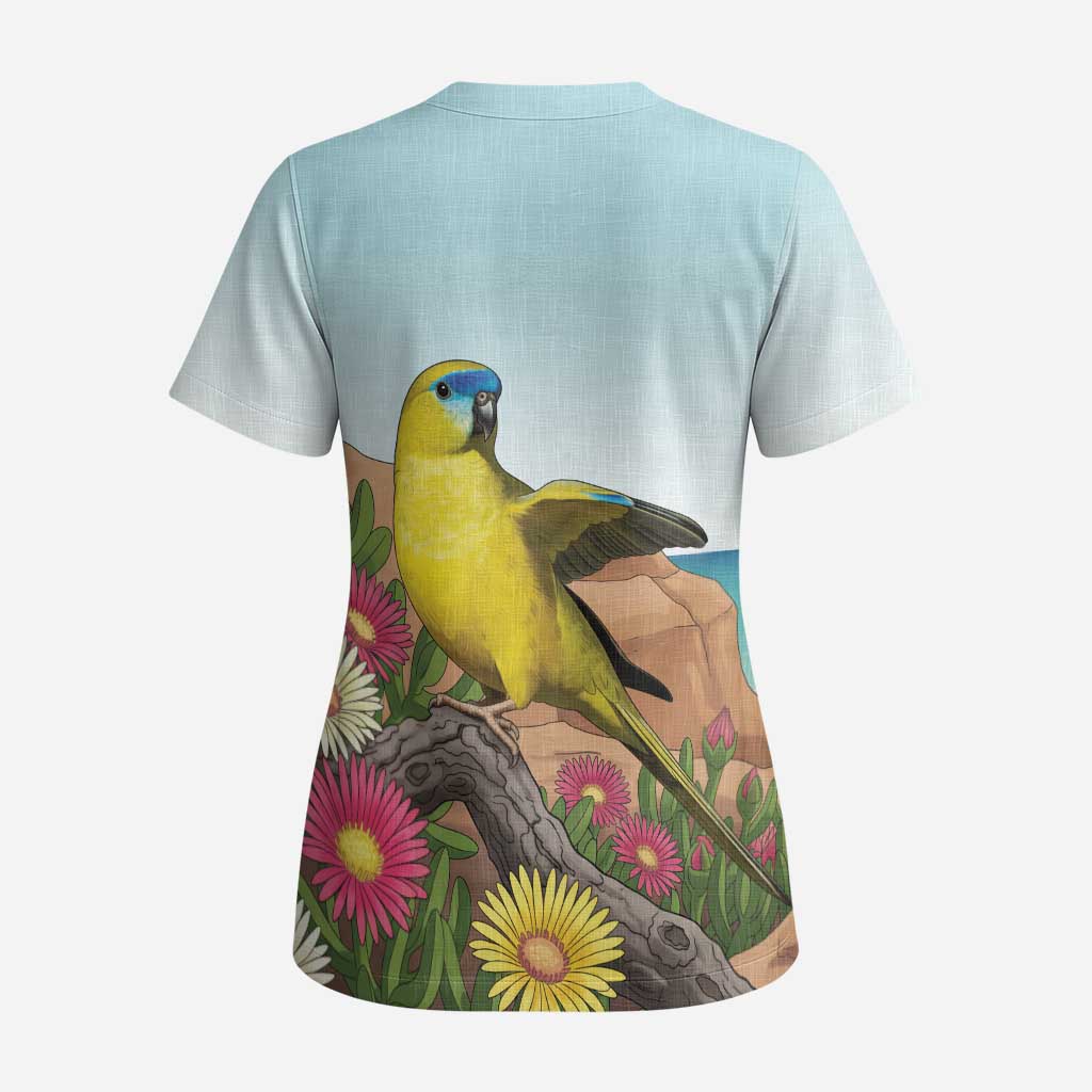 Australia Rock Parrot Scrub Top Pigface Carpobrotus Rocky Island Vibes - Aussie Hoodie