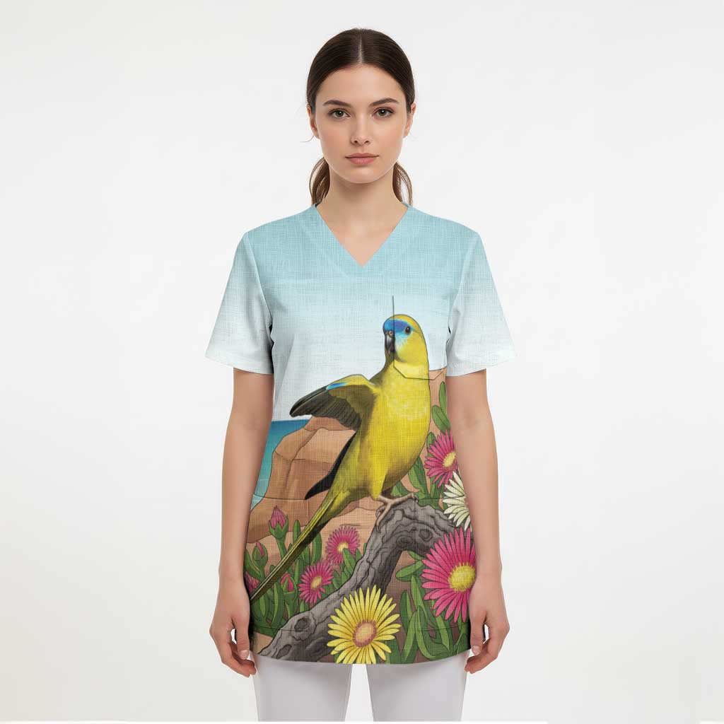 Australia Rock Parrot Scrub Top Pigface Carpobrotus Rocky Island Vibes - Aussie Hoodie