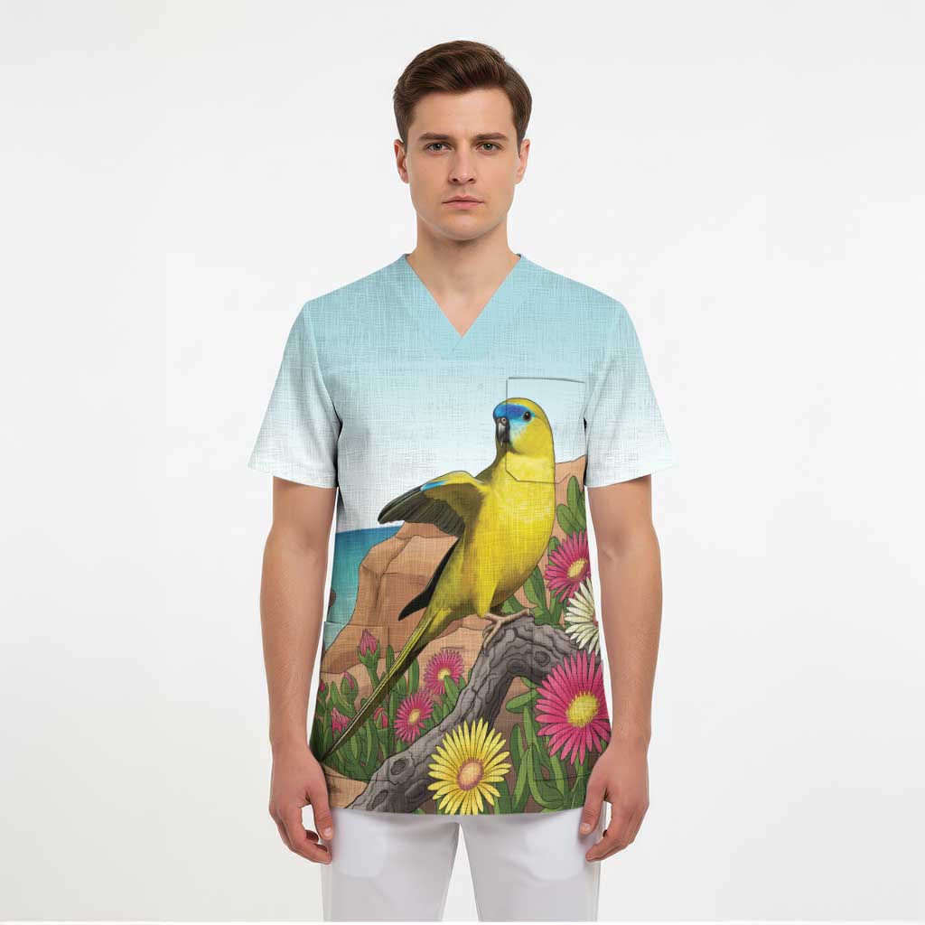Australia Rock Parrot Scrub Top Pigface Carpobrotus Rocky Island Vibes - Aussie Hoodie