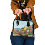 Australia Rock Parrot Shoulder Handbag Pigface Carpobrotus Rocky Island Vibes - Aussie Hoodie