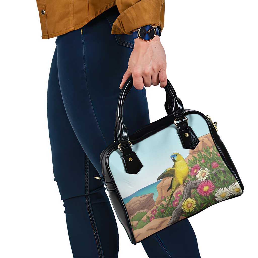 Australia Rock Parrot Shoulder Handbag Pigface Carpobrotus Rocky Island Vibes - Aussie Hoodie