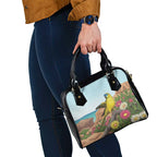 Australia Rock Parrot Shoulder Handbag Pigface Carpobrotus Rocky Island Vibes - Aussie Hoodie