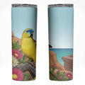 Australia Rock Parrot Skinny Tumbler Pigface Carpobrotus Rocky Island Vibes - Aussie Hoodie