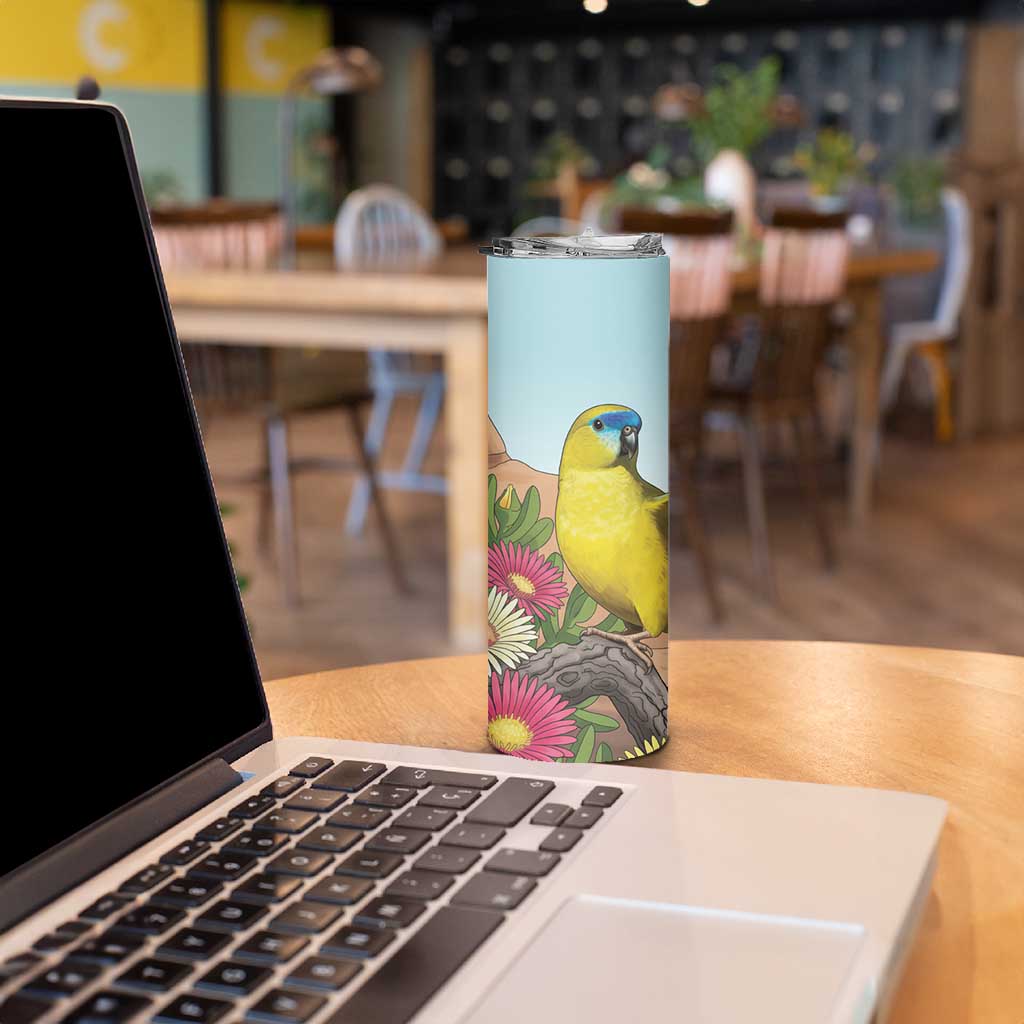 Australia Rock Parrot Skinny Tumbler Pigface Carpobrotus Rocky Island Vibes - Aussie Hoodie
