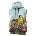 Australia Rock Parrot Sleeveless Hoodie Pigface Carpobrotus Rocky Island Vibes - Aussie Hoodie