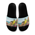 Australia Rock Parrot Slide Sandals Pigface Carpobrotus Rocky Island Vibes - Aussie Hoodie