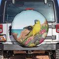 Australia Rock Parrot Spare Tire Cover Pigface Carpobrotus Rocky Island Vibes - Aussie Hoodie