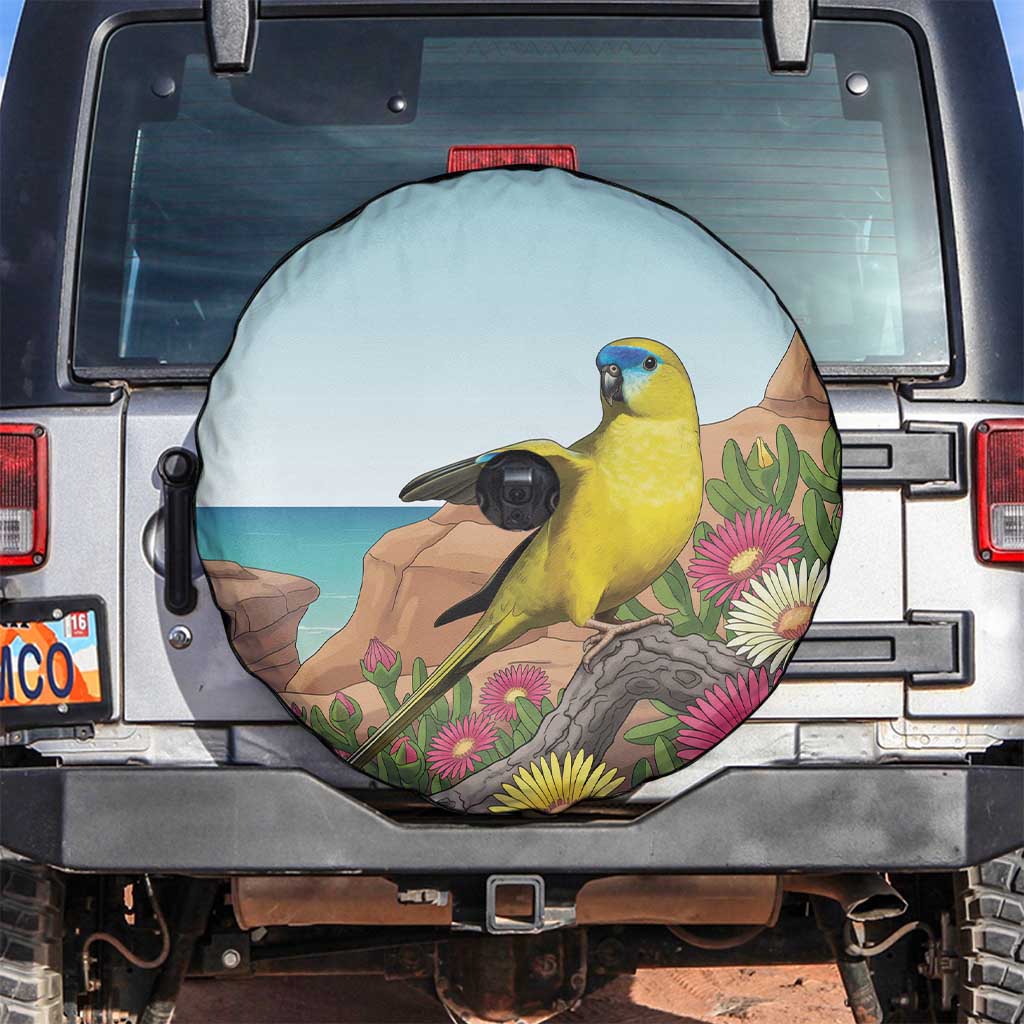 Australia Rock Parrot Spare Tire Cover Pigface Carpobrotus Rocky Island Vibes - Aussie Hoodie