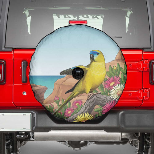 Australia Rock Parrot Spare Tire Cover Pigface Carpobrotus Rocky Island Vibes - Aussie Hoodie