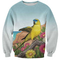 Australia Rock Parrot Sweatshirt Pigface Carpobrotus Rocky Island Vibes - Aussie Hoodie