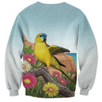 Australia Rock Parrot Sweatshirt Pigface Carpobrotus Rocky Island Vibes - Aussie Hoodie