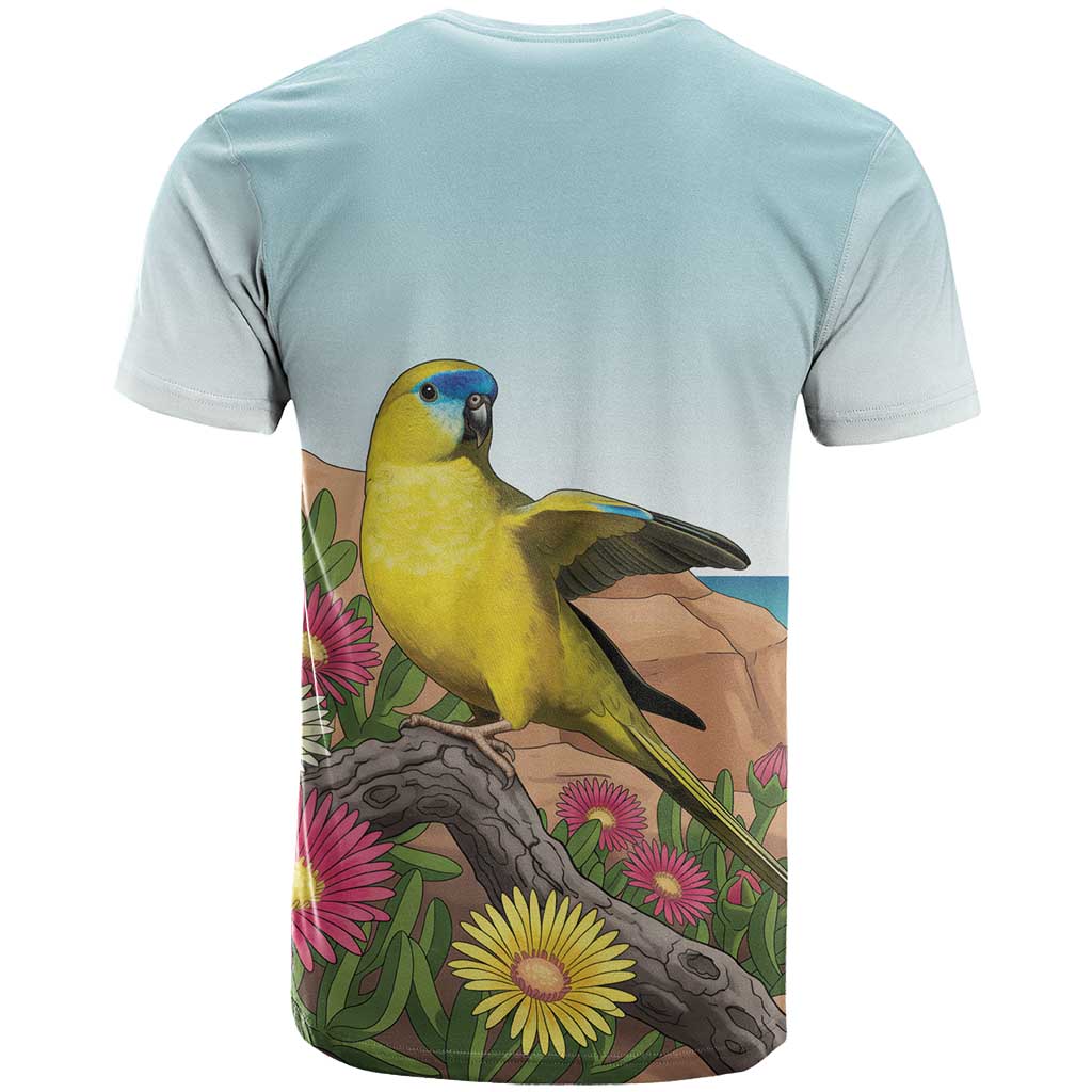 Australia Rock Parrot T Shirt Pigface Carpobrotus Rocky Island Vibes - Aussie Hoodie
