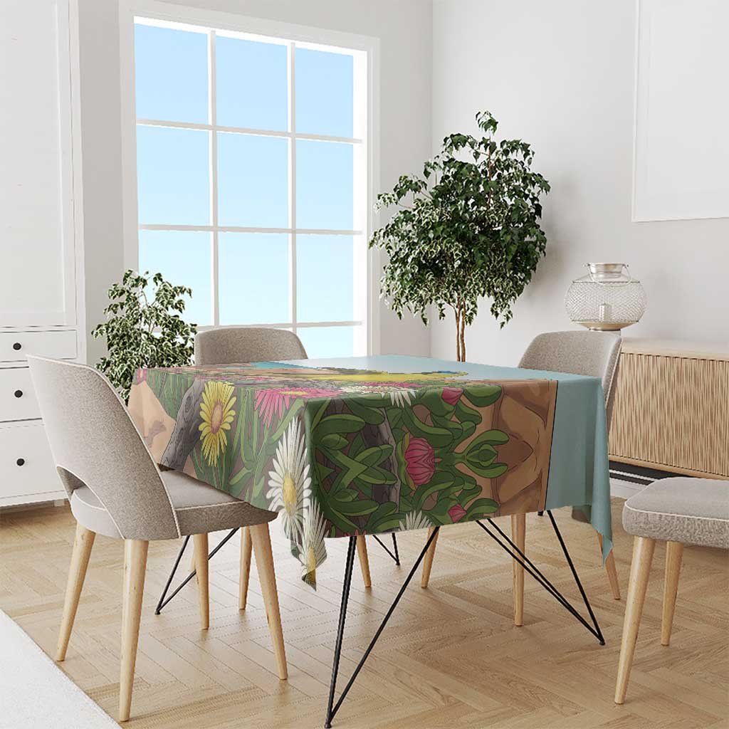 Australia Rock Parrot Tablecloth Pigface Carpobrotus Rocky Island Vibes - Aussie Hoodie