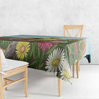 Australia Rock Parrot Tablecloth Pigface Carpobrotus Rocky Island Vibes - Aussie Hoodie