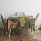 Australia Rock Parrot Tablecloth Pigface Carpobrotus Rocky Island Vibes - Aussie Hoodie