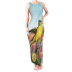 Australia Rock Parrot Tank Maxi Dress Pigface Carpobrotus Rocky Island Vibes - Aussie Hoodie