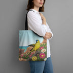 Australia Rock Parrot Tote Bag Pigface Carpobrotus Rocky Island Vibes - Aussie Hoodie
