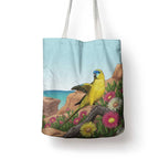 Australia Rock Parrot Tote Bag Pigface Carpobrotus Rocky Island Vibes - Aussie Hoodie
