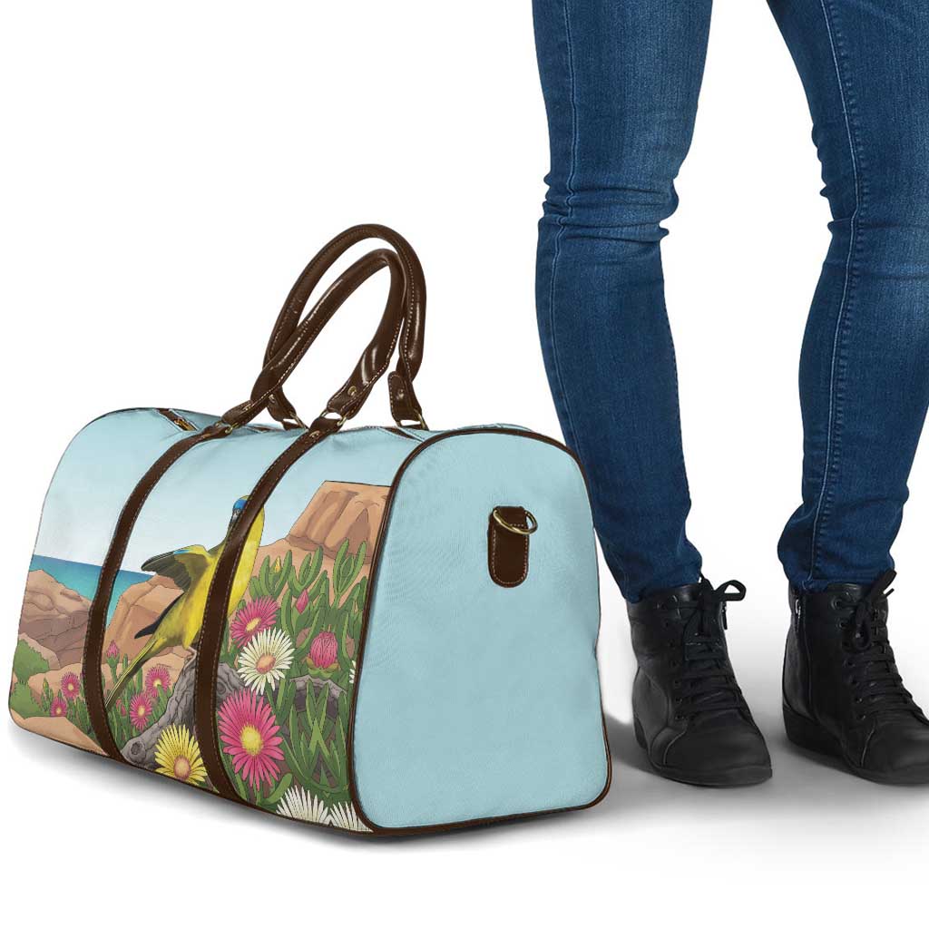 Australia Rock Parrot Travel Bag Pigface Carpobrotus Rocky Island Vibes - Aussie Hoodie