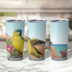 Australia Rock Parrot Tumbler Cup Pigface Carpobrotus Rocky Island Vibes - Aussie Hoodie