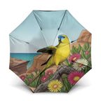 Australia Rock Parrot Umbrella Pigface Carpobrotus Rocky Island Vibes - Aussie Hoodie