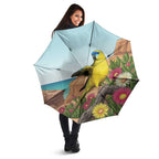 Australia Rock Parrot Umbrella Pigface Carpobrotus Rocky Island Vibes - Aussie Hoodie