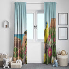 Australia Rock Parrot Window Curtain Pigface Carpobrotus Rocky Island Vibes - Aussie Hoodie