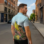 Australia Rock Parrot Zipper Polo Shirt Pigface Carpobrotus Rocky Island Vibes - Aussie Hoodie