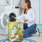 Australia Rock Parrot Laundry Basket Kangaroo Paws Indigenous Art - Aussie Hoodie