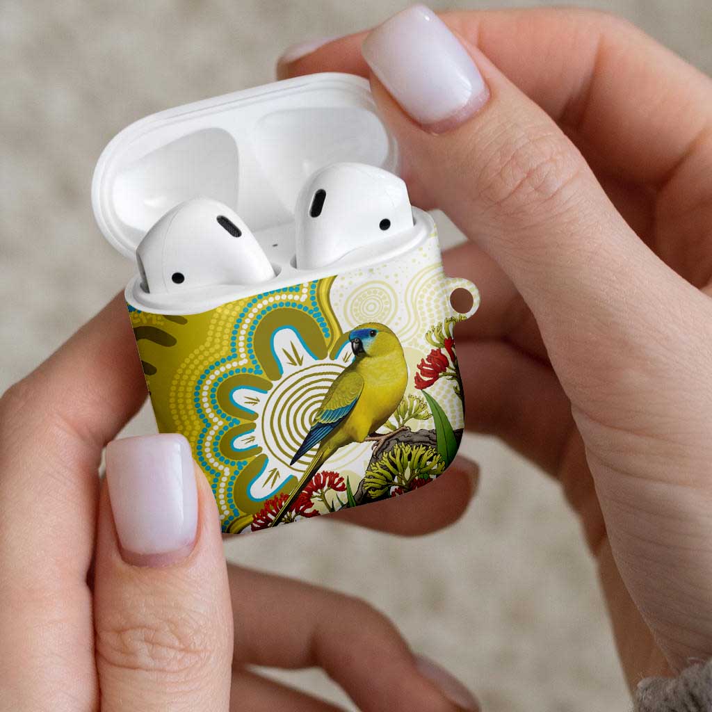 Australia Rock Parrot AirPods Case Kangaroo Paws Indigenous Art - Aussie Hoodie