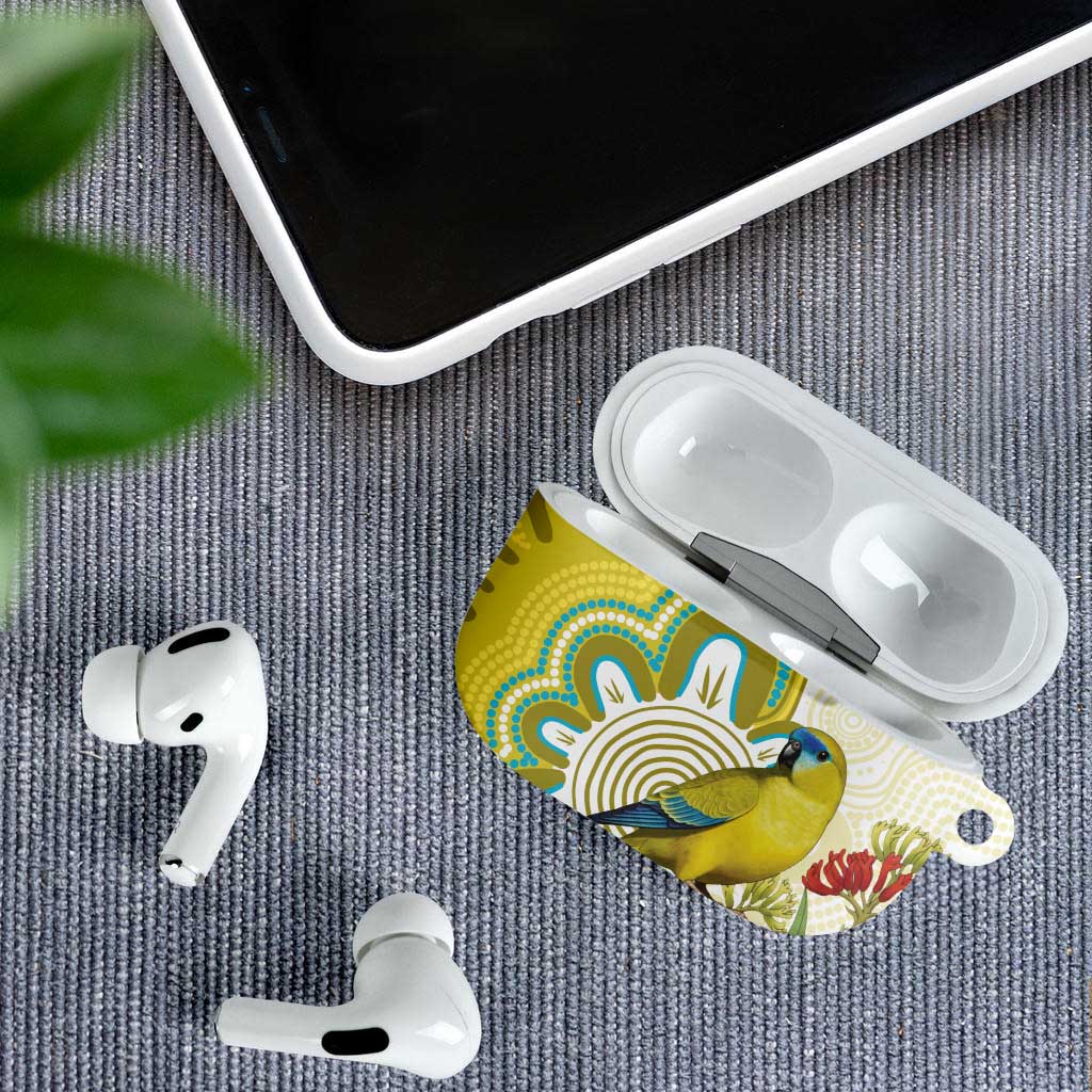 Australia Rock Parrot AirPods Case Kangaroo Paws Indigenous Art - Aussie Hoodie