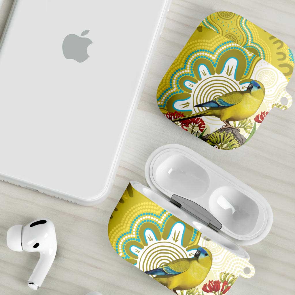 Australia Rock Parrot AirPods Case Kangaroo Paws Indigenous Art - Aussie Hoodie